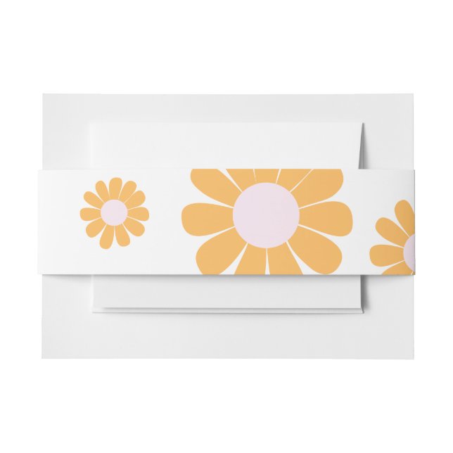 Cintas Para Invitaciones Daisy Baby Shower (Anverso Ejemplo)