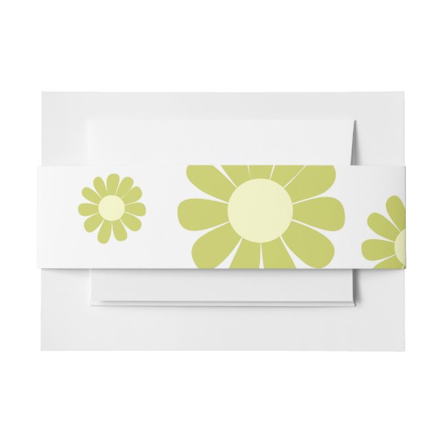 Cintas Para Invitaciones Daisy Baby Shower (Anverso Ejemplo)