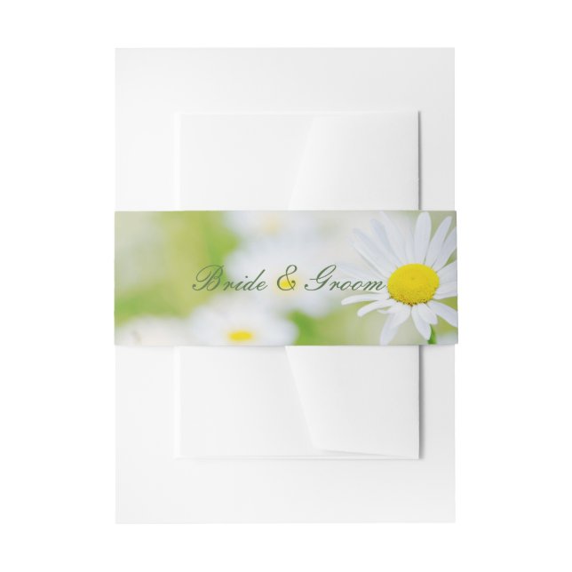 Cintas Para Invitaciones Daisy Daisies Boda de verano floral (Anverso Ejemplo)