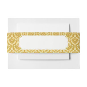 Cintas Para Invitaciones Damasco del oro