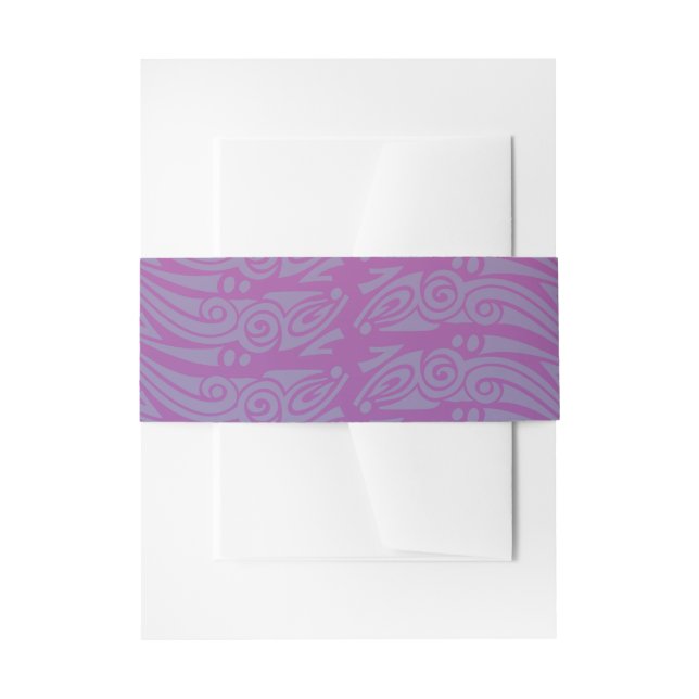 Cintas Para Invitaciones DANCING DOLPHINS Bat Mitzvah Invitation Wrap (Anverso Ejemplo)