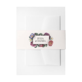Cintas Para Invitaciones Dark Florals