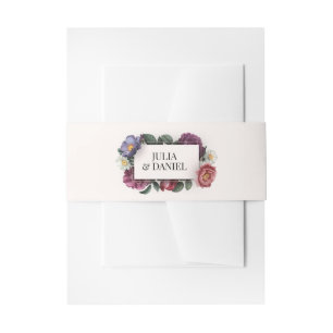 Cintas Para Invitaciones Dark Florals