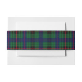 Cintas Para Invitaciones Davidson Scottish Tartan Belly Band
