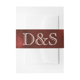 Cintas Para Invitaciones Deco de arte rojo geométrico | Boda de monograma m