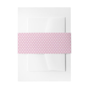 Cintas Para Invitaciones Despedida de soltera con lunares rosados