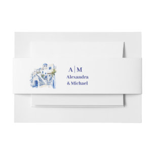 Cintas Para Invitaciones Destino Grecia Boda Santorini