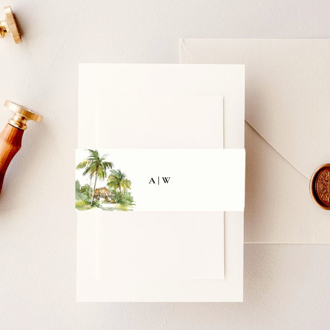Cintas Para Invitaciones Destino tropical (Subido por el creador)