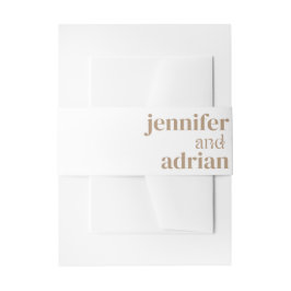 Cintas Para Invitaciones Detalles de Boda Invitación de Boda Moderna Vientr