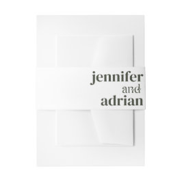 Cintas Para Invitaciones Detalles de Boda Invitación de Boda Moderna Vientr