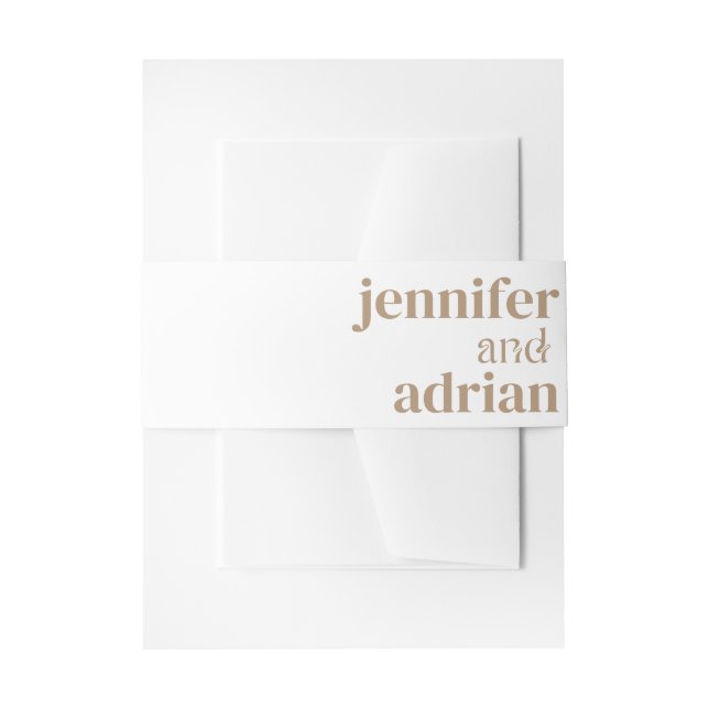 Cintas Para Invitaciones Detalles de Boda Tarjeta de Invitación de Boda Mod (Anverso Ejemplo)