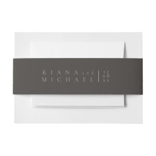 Cintas Para Invitaciones Detalles del Boda de neutrales de moda ID1020 del