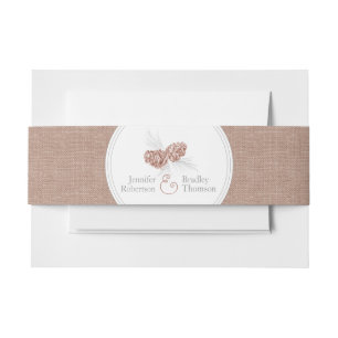 Cintas Para Invitaciones Dibujo de conos de pino boda y banda de campanas d