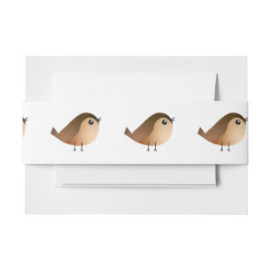 Cintas Para Invitaciones Dibujo de pájaro gorrión