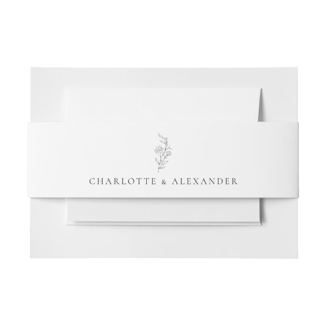 Cintas Para Invitaciones Dinero viejo neutral/transparente bg, (Anverso Ejemplo)