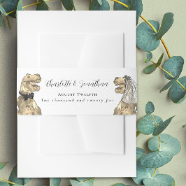 Cintas Para Invitaciones Dinosaur Theme Wedding Custom 