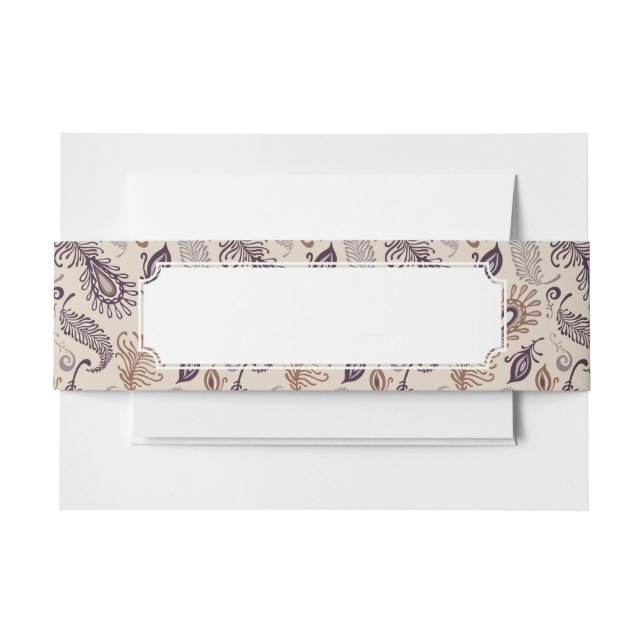 Cintas Para Invitaciones Diverso modelo de la pluma (Anverso Ejemplo)