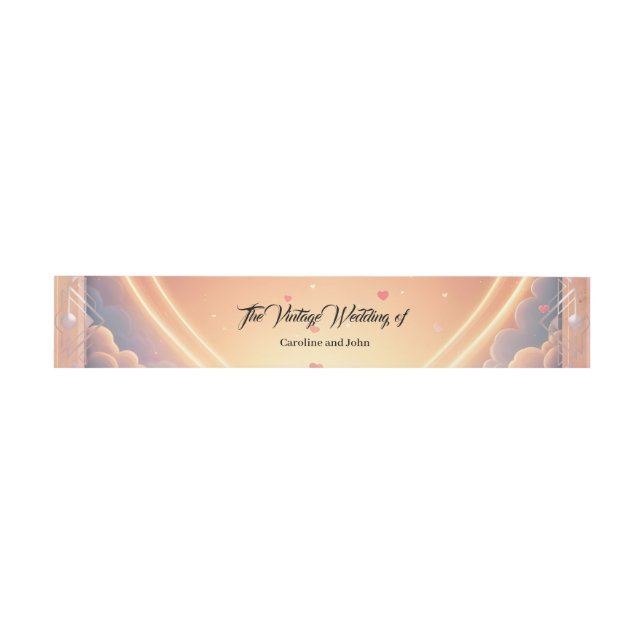 Cintas Para Invitaciones Donde Dos Almas Eligen Para Siempre  (Superficie plana)