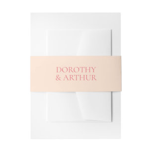 Cintas Para Invitaciones Dorothy Peach Elegant Wedding