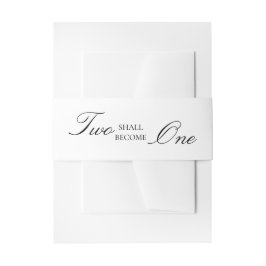 Cintas Para Invitaciones Dos Se Convertirán En Un Verso Boda De La Biblia