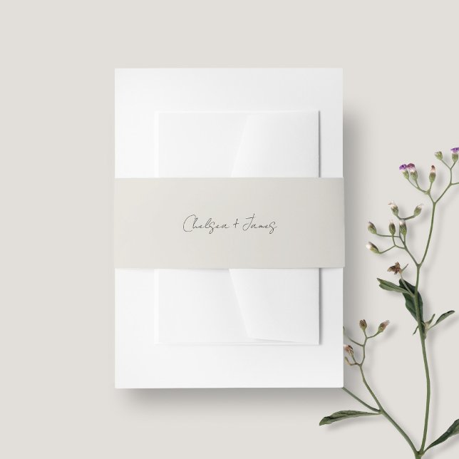 Cintas Para Invitaciones Dove Gray | Moda y Boda de guiones simples (Subido por el creador)