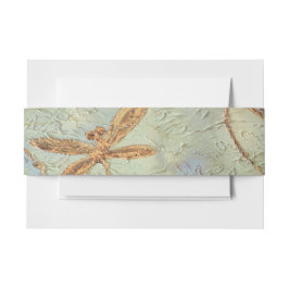 Cintas Para Invitaciones Dragonfly Dance Gold