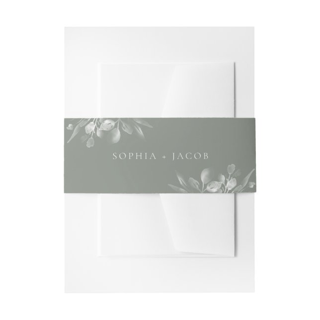 Cintas Para Invitaciones Dreamy Foliage (Anverso Ejemplo)