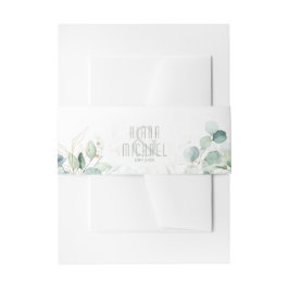 Cintas Para Invitaciones Dreamy Greenery Boda V1 Green/Blue ID817
