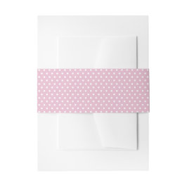 Cintas Para Invitaciones Ducha de novias de Punto Polka Rosa