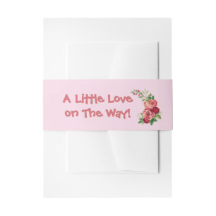 Cintas Para Invitaciones Dulce Osito Rosa Teddy Bear Baby Shower