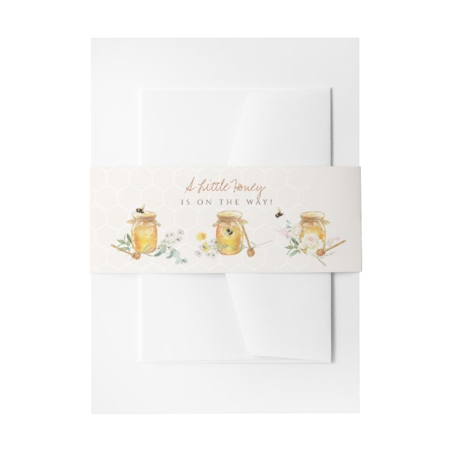 Cintas Para Invitaciones Dulce Pequeña Lluvia de Bebé (Anverso Ejemplo)