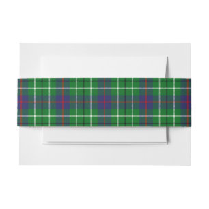 Cintas Para Invitaciones Duncan Scottish Tartan Belly Band