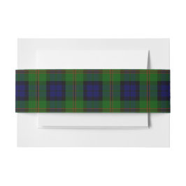 Cintas Para Invitaciones Dundas Scottish Tartan Belly Band