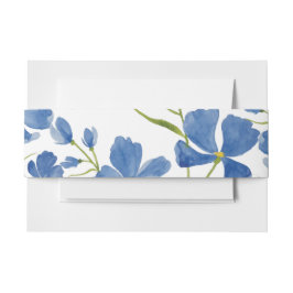 Cintas Para Invitaciones Dusky Blue Flower