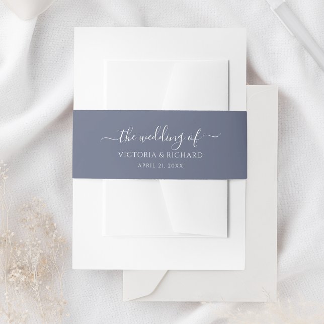 Cintas Para Invitaciones Dusty Blue Boda (Subido por el creador)