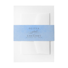 Cintas Para Invitaciones Dusty Blue Modern Boho Wedding