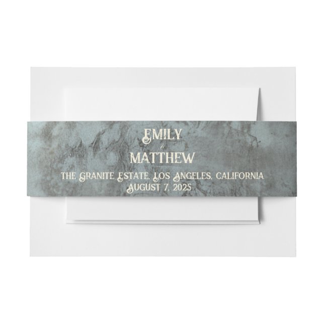 Cintas Para Invitaciones Dwarven Splendor Fantasy Boda (Anverso Ejemplo)