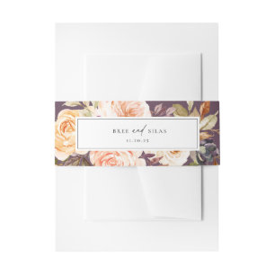 Cintas Para Invitaciones Earthy Autumn Floral Boda