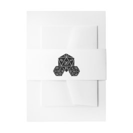 Cintas Para Invitaciones Ebony D20 Dice Bodas Belly