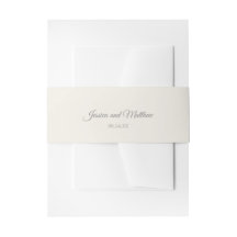 Ecru Invitación Belly Band