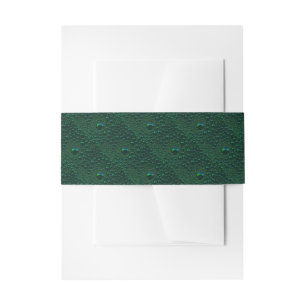 Cintas Para Invitaciones El agua cae sobre el Metalizado verde