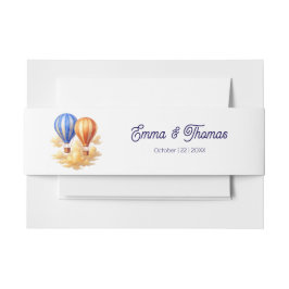 Cintas Para Invitaciones El amor está en el aire Boda de viajes en globo ae