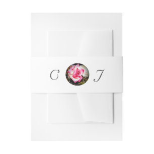 Cintas Para Invitaciones El amor está en la banda del vientre de la invitac