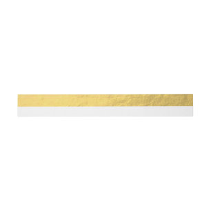 Cintas Para Invitaciones El blanco elegante raya el Relieve metalizado