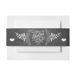 Cintas Para Invitaciones El Chalkboard Vintage Moderno Es Invitado