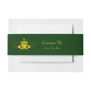 Cintas Para Invitaciones El Claddagh (Oro)