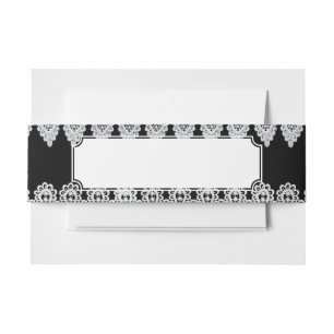 Cintas Para Invitaciones El cordón blanco forma una frontera delicada