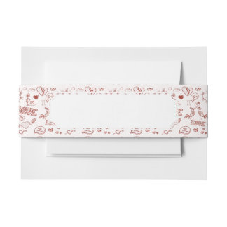 Cintas Para Invitaciones El día de San Valentín feliz