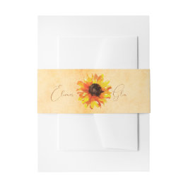 Cintas Para Invitaciones El girasol ruso toscano personalizado