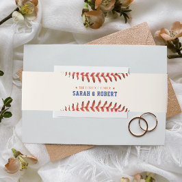 Cintas Para Invitaciones El Softball De Béisbol El Boda Deportivo Perfecto